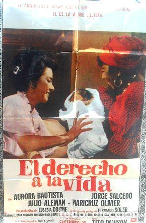 Medallas tem&aacute;ticas: afiche de la pelicula el derecho a la vida original arg - Foto 1