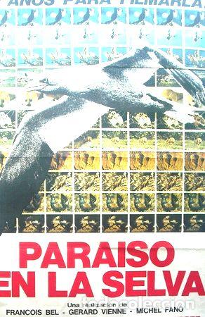 Medallas tem&aacute;ticas: afiche original de la pelicula paraiso en la selva