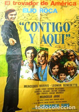 Medallas tem&aacute;ticas: afiche orig de la pelicula contigo y aqui con elio roca