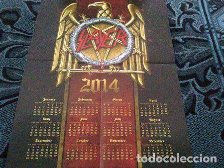 Medallas tem&aacute;ticas: slayer 2014 poster 60cm al x 42cm ancho