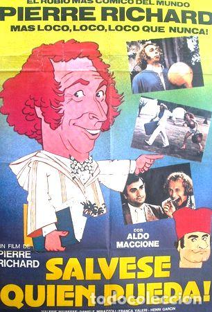 Medallas tem&aacute;ticas: afiche original pelicula salvese quien pueda pierre richard