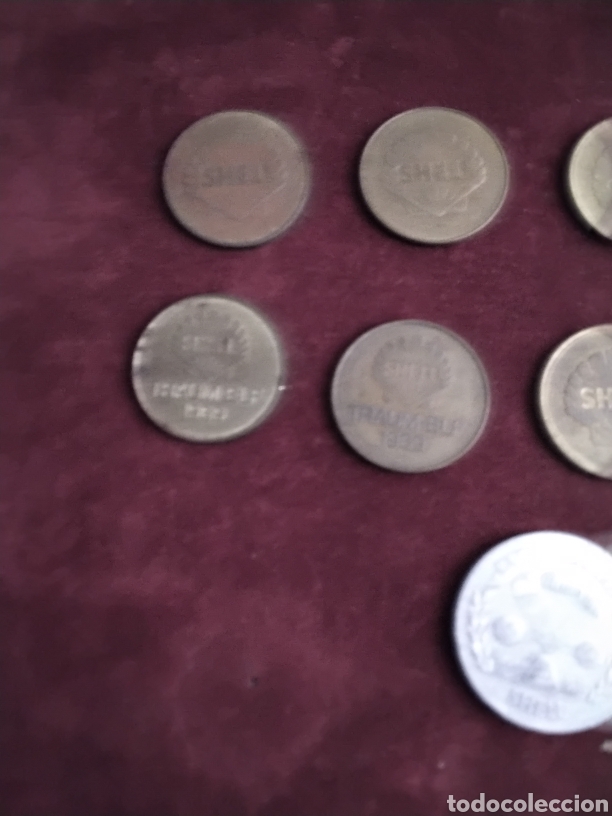 Medallas tem&aacute;ticas: FICHAS SHELL lote de 9 - Foto 3