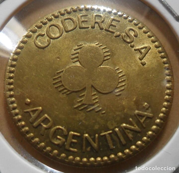 Medallas tem&aacute;ticas: ARGENTINA - FICHA CODERE 1 JUEGO - Foto 1