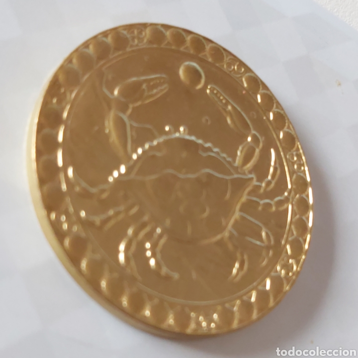 Medallas tem&aacute;ticas: PRECIOSA MONEDA DE ORO ELECTROGALVANIZADO. REF S4 M - Foto 2