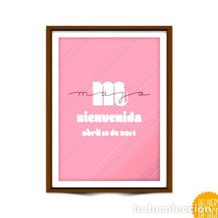 M&eacute;dailles th&eacute;matiques: poster nacimiento personalizable