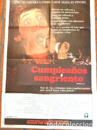 Medallas tem&aacute;ticas: afiche de cine cumpleanos sangriento cod115 - Foto 1