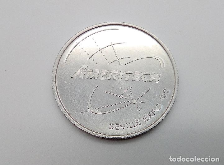 Medallas tem&aacute;ticas: Moneda Expo 92 - Ameritech - Foto 1