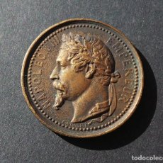 Medallas temáticas: EXPOSICION UNIVERSAL . 1855 . NAPOLEÓN III. INDUSTRIA.. Lote 300835573