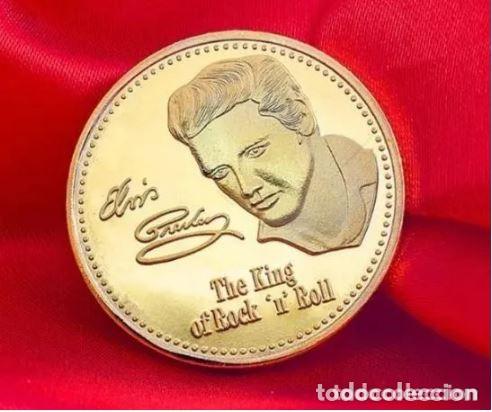 Medallas temáticas: Elvis Presley 1935-1977 el Rey del Rock N Roll moneda conmemorativa - Foto 1 - 300890948