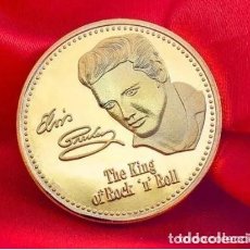 Medallas temáticas: ELVIS PRESLEY 1935-1977 EL REY DEL ROCK N ROLL MONEDA CONMEMORATIVA. Lote 300890948