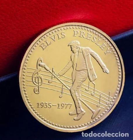 Medallas temáticas: Elvis Presley 1935-1977 el Rey del Rock N Roll moneda conmemorativa - Foto 2 - 300890948