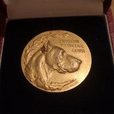 Medallas temáticas: MEDALLA EXPOSICIÓN INTERNACIONAL CANINA DEL AÑO 1921. Lote 302235778