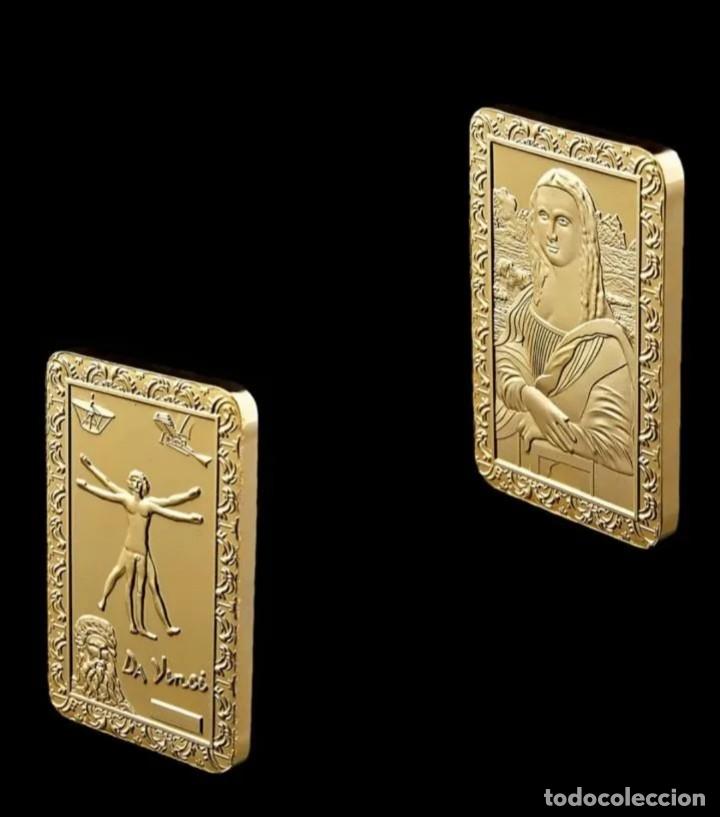 Medallas temáticas: EDICION LIMITADA LINGOTE ORO DE 24 KILATES 37 GR - LEONARDO DA VINCI - LA MONA LISA - Foto 3 - 303814183