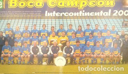 Medallas tem&aacute;ticas: boca campeon cuadro intercontinental 2000 poster lamina ole
