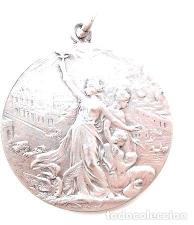 Medallas tem&aacute;ticas: medalla placa joaquin anchorena 1914 nueva pompeya 40mm