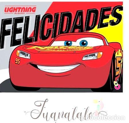 Medallas tem&aacute;ticas: afiche feliz cumpleanos cars x 1 u cotillon personaje