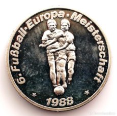 Medallas temáticas: MEDALLA CONMEMORATIVA, EUROCOPA DE FÚTBOL 1988. SC/UNC PLATA 32,8 G.. Lote 308795428