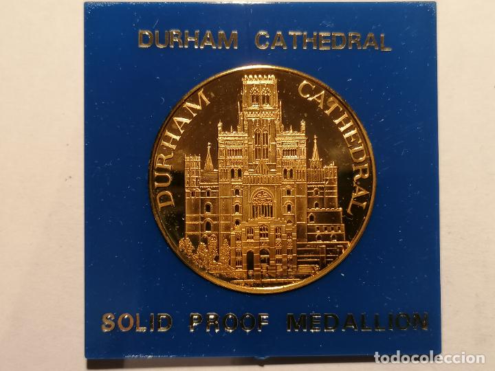 Medallas tem&aacute;ticas: MEDALLA DURHAM CATHEDRAL / SOLID PROOF MEDALLION - SAINT CUTHBERTS CROSS - Foto 1