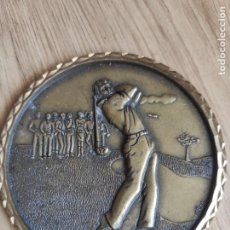 Medallas temáticas: MEDALLA DE 9 CM DE DIAMETRO, ENTREGADA EN CAMPO DE GOLF DE SOTOGRANDE, BRONCE?