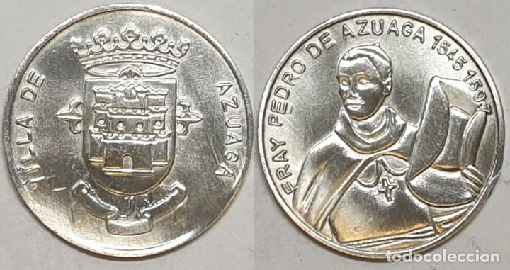 Medallas tem&aacute;ticas: Medalla de plata de la Villa de Azuaga (Badajoz) / Fray Pedro de Azuaga