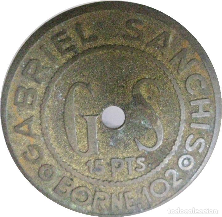 Medallas tem&aacute;ticas: Ficha de ''GABRIEL SANCH&Iacute;S'' Borne 102: 15 Ptas./ Ver Foto.