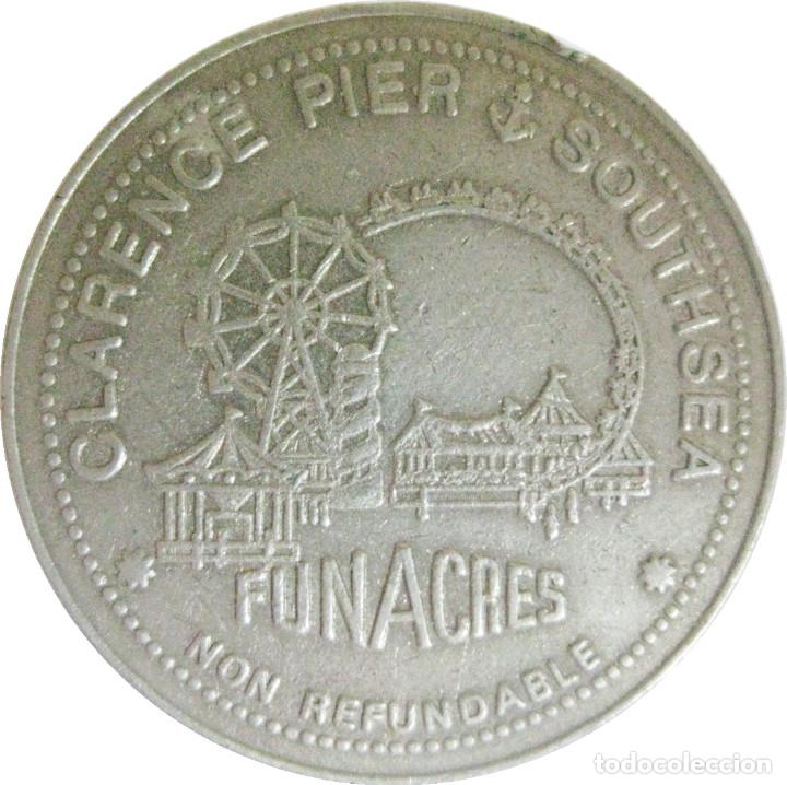 Medallas tem&aacute;ticas: Ficha del Parque de Atracciones ''Clarence Pier & Southsea'' Bonita./ Ver Fotos.