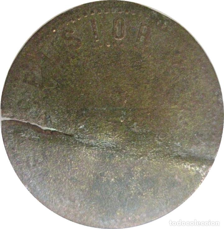 Medallas tem&aacute;ticas: Ficha del ''Bar Excelsior'' 50 Ctmos. (Sevilla)./ Finales del XIX, principios del XX./ Muy usada...