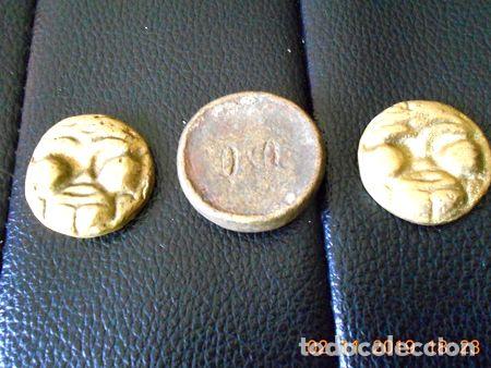 Medallas tem&aacute;ticas: lote 3 fichas juego tiro al sapo