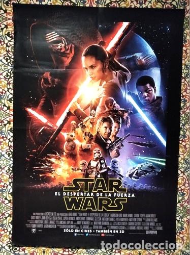 Medallas tem&aacute;ticas: afiche star wars el despertar de la fuerza original cine