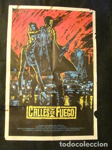 Medallas tem&aacute;ticas: afiche antiguo calles de fuego diane lane