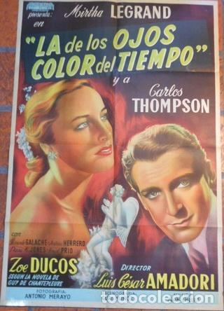 Medallas tem&aacute;ticas: afiche cine mirtha legrand la de los ojos color del tiempo