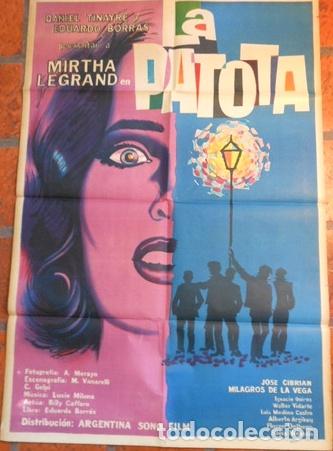 Medallas tem&aacute;ticas: afiche de cine mirtha legrand la patota 1960