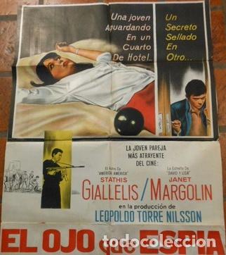 Medallas tem&aacute;ticas: afiche de cine el ojo que espia 1964 lt nilsson cod280