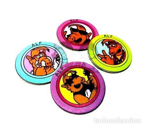 Medallas tem&aacute;ticas: fichas alf the simpsons volvio coketacoketo