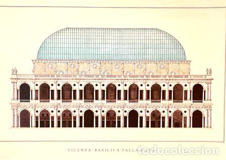 Medallas tem&aacute;ticas: poster arquitectonico vicenza basilica palladiana 80 x 60