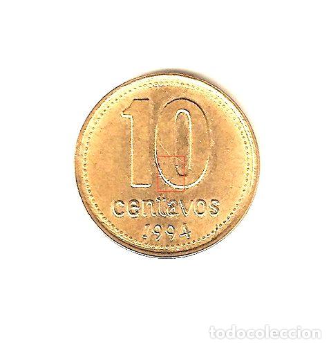 Medallas tem&aacute;ticas: monedas argentinas 10 centavos 1994 con variantes ver sc