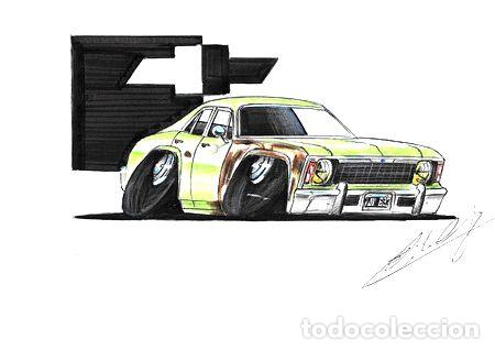 Medallas tem&aacute;ticas: caricaturas de autos a4 297x210mm