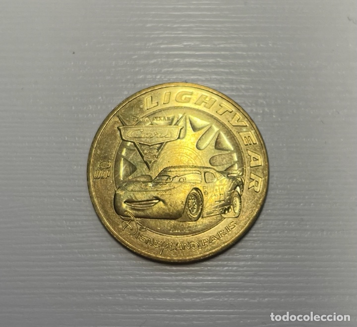 Medalhas tem&aacute;ticas: Moneda Disneyland Cars2