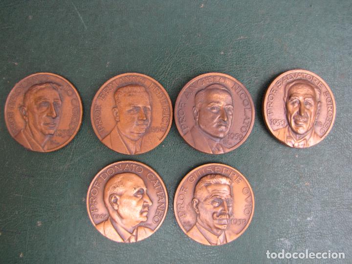 Medallas tem&aacute;ticas: 34.- colecci&oacute;n de 6 medallas de bronce. Societa oftalmologica italiana.