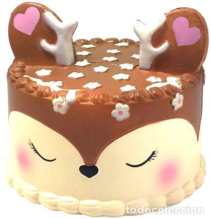 Medalhas tem&aacute;ticas: squishy torta reno ciervo kawaii slow rising jumbo squishies