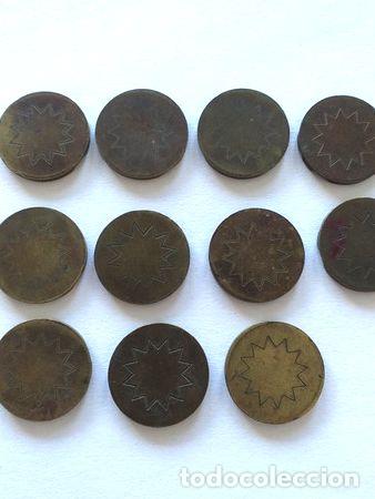 Medalhas tem&aacute;ticas: lote de cospeles larga distancia de bronce sin numerar