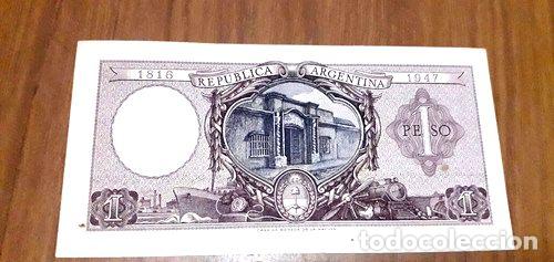 Medalhas tem&aacute;ticas: billete antiguo argentino ano 1947