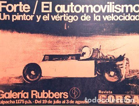Medalhas tem&aacute;ticas: vicente forte automovilismo afiche serigraf galeria rubbers