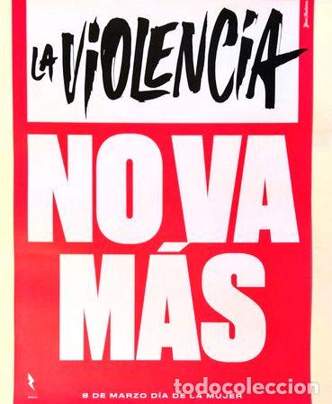 Medaglie tematiche: afiche feminismo 8 marzo violencia no va mas centro