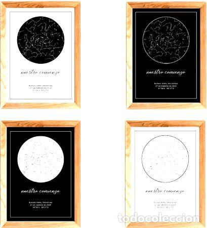Medallas tem&aacute;ticas: mapa estelar personalizado formato digital - Foto 1