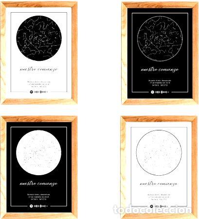 Medaglie tematiche: mapa estelar personalizado con cancion de spotify