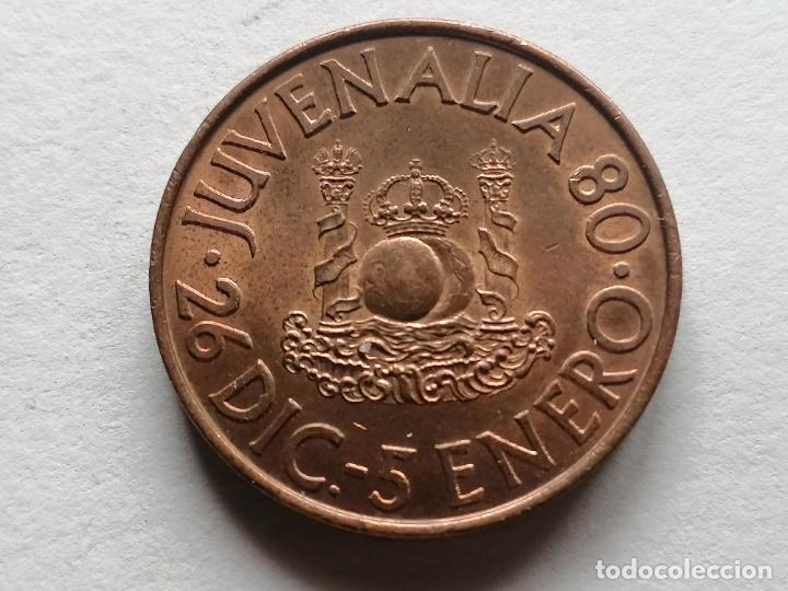 Medaglie tematiche: MEDALLA JUVENALIA 1980, FABRICA NACIONAL DE MONEDA Y TIMBRE, DIAMETRO 3 CM