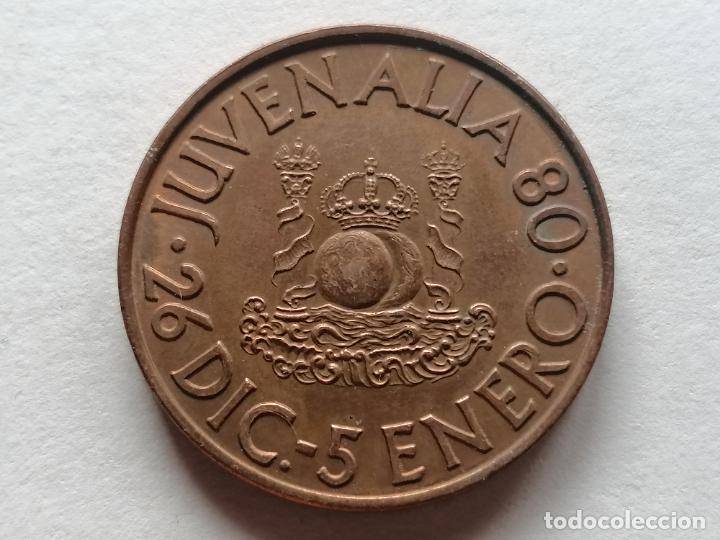 Medallas tem&aacute;ticas: MEDALLA JUVENALIA 1980, FABRICA NACIONAL DE MONEDA Y TIMBRE, DIAMETRO 3 CM