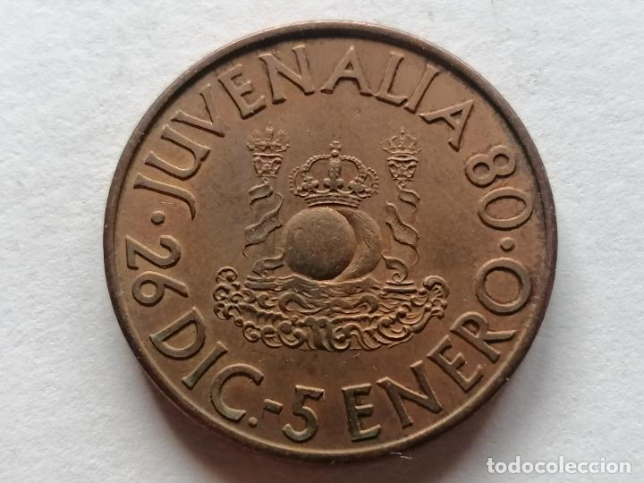 Medallas tem&aacute;ticas: MEDALLA JUVENALIA 1980, FABRICA NACIONAL DE MONEDA Y TIMBRE, DIAMETRO 3 CM