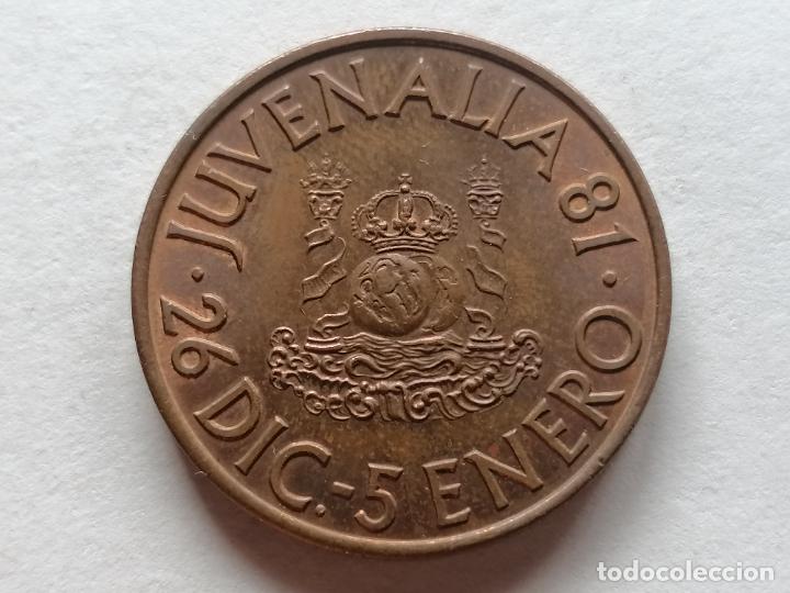 Medallas tem&aacute;ticas: MEDALLA JUVENALIA 1981, FABRICA NACIONAL DE MONEDA Y TIMBRE, DIAMETRO 3 CM